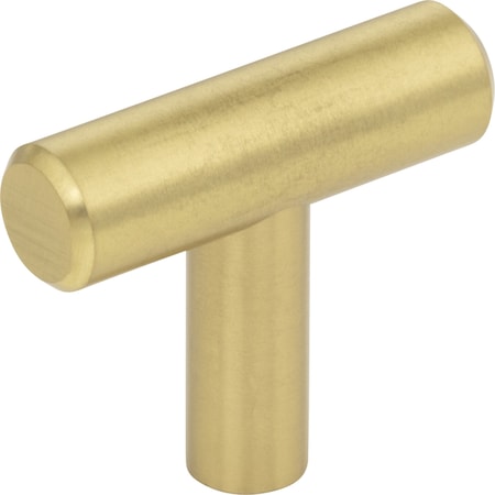 Elements 1-9/16" Overall Length Brushed Gold Naples Cabinet "T" Knob 40BG